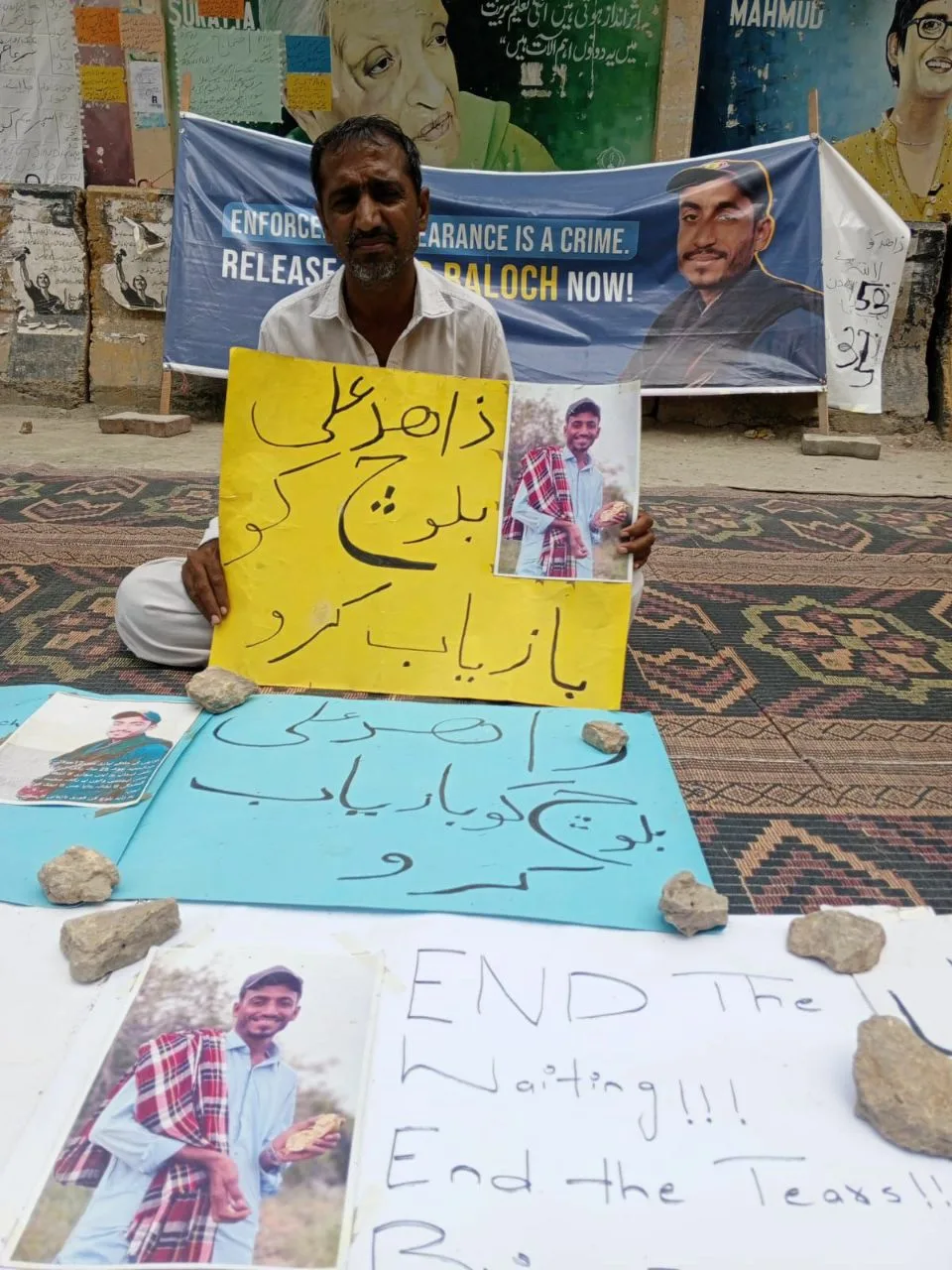 کراچی پریس کلب زاہد علی کے احتجاجی کیمپ کو 34 دن مکمل
