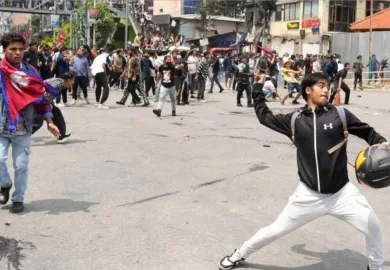 نیپال سوشل میڈیا پابندیوں کے خلاف مظاہرے، 19 افراد ہلاک، 347 مظاہرین زخمی۔