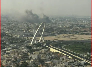 قطر دارالحکومت دوحہ میں کئی دھماکے.