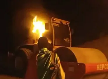 چاغی تعمیراتی کمپنی کی مشینری نذرآتش