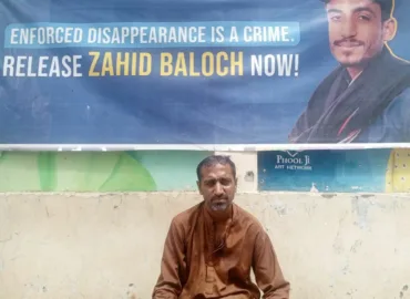 کراچی زاہد علی کی گمشدگی کے خلاف دھرنا 38ویں روز بھی جاری