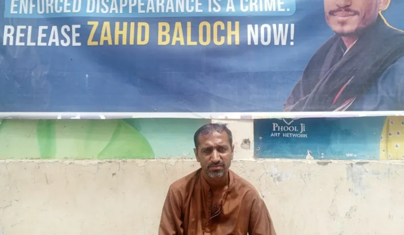 کراچی زاہد علی کی گمشدگی کے خلاف دھرنا 38ویں روز بھی جاری