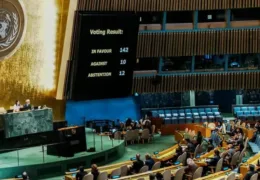 142 ممالک کی حمایت، امریکہ اور اسرائیل سمیت 10 ممالک کی مخالفت