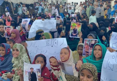 مند بلوچ نوجوانوں کے قتل کے خلاف احتجاج