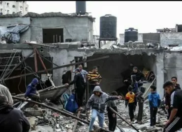 غزہ اسرائیلی فوج کے حملوں میں شدت ،تازہ کارروائیوں میں مزید 90 سے زائد فلسطینی جان بحق ہوگئے۔