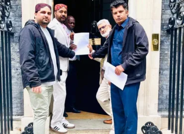 Demonstration and Memorandum Submission by Representatives of  Oppressed Nations under Pakistani Occupation in Front of the UK Prime Minister’s Residence on the International Day of the Victims of Enforced Disappearances:- JSFM