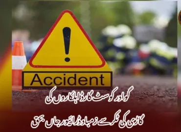 گوادر کوسٹ گارڈ اہلکاروں کی گاڑی کی ٹکر سے زمباد ڈرائیور جاں بحق