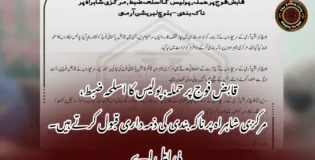 قابض فوج پر حملہ، پولیس کا اسلحہ ضبط، مرکزی شاہراہ پر ناکہ بندی کی ذمہ داری قبول کرتے ہیں۔ بی ایل اے