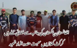 افغانستان پاکستان کی جانب سے فضائی حملے میں کرکٹ کھلاڑیوں سمیت متعدد افراد شھید