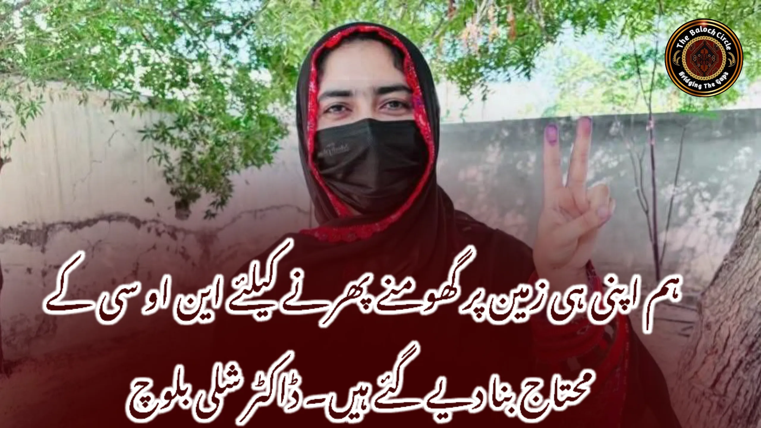 ہم اپنی ہی زمین پر گھومنے پھرنے کیلئے این او سی کے محتاج بنا دیے گئے ہیں۔ ڈاکٹر شلی بلوچ