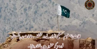 قلات نامعلوم مسلح افراد نے دو مختلف مقامات پر پاکستانی فورسز کو حملوں میں نشانہ بنایا۔
