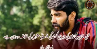 غنی امان چانڈیو کی جبری گمشدگی انسانی حقوق کی خلاف ورزی ہے، بی ایس او