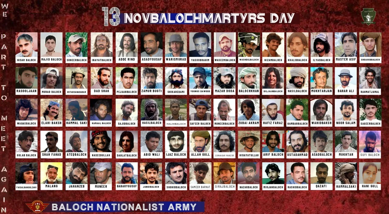 بلوچ نیشنلسٹ آرمی کی جانب سے یومِ شہداء پر تنظیمی ساتھیوں کو خراجِ عقیدت