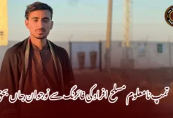 تمپ نامعلوم مسلح افراد کی فائرنگ سے نوجوان جاں بحق