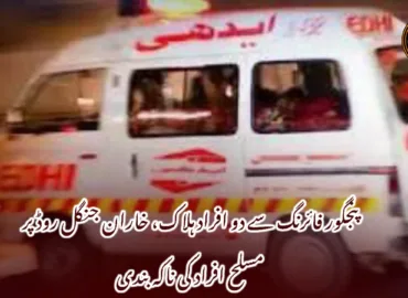 پنجگور فائرنگ سے دو افراد ہلاک، خاران جنگل روڈ پر مسلح افراد کی ناکہ بندی