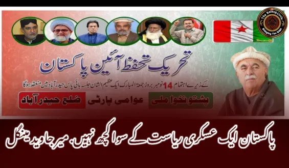 پاکستان ایک عسکری ریاست کے سوا کچھ نہیں. میر جاوید مینگل