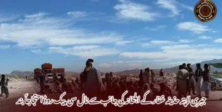 جبری لاپتہ حذیفہ غفار کے اہلخانہ کی جانب سے نال سی پیک روڈ احتجاجاً بند