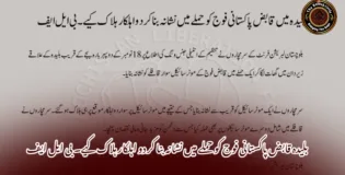 بلیدہ قابض پاکستانی فوج کو حملے میں نشانہ بنا کر دو اہلکار ہلاک کیے۔ بی ایل ایف