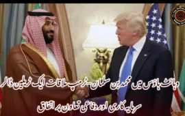 وہائٹ ہاؤس میں محمد بن سلمان–ٹرمپ ملاقات ایک ٹریلین ڈالر سرمایہ کاری اور دفاعی تعاون پر اتفاق