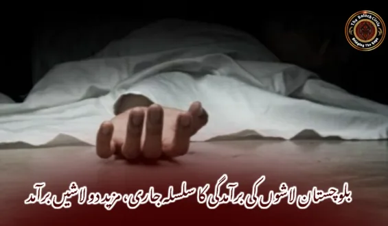 بلوچستان لاشوں کی برآمدگی کا سلسلہ جاری، مزید دو لاشیں برآمد