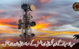 سرباز سپاہ کے زیرِ نگرانی ایرانسل کے مواصلاتی ٹاور نذر آتش۔