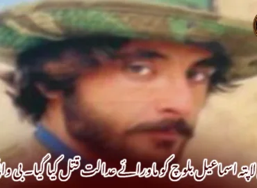 جبری لاپتہ اسماعیل بلوچ کو ماورائے عدالت قتل کیا گیا۔ بی وائی سی