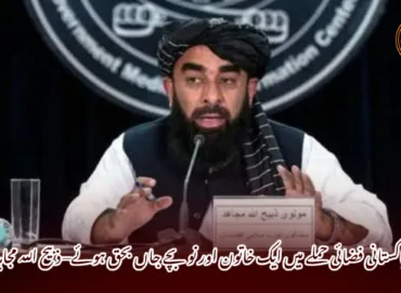 پاکستانی فضائی حملے میں ایک خاتون اور نو بچے جاں بحق ہوئے– ذبیح اللہ مجاہد