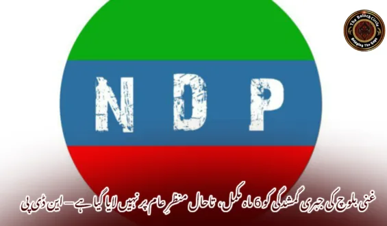 غنی بلوچ کی جبری گمشدگی کو 6 ماہ مکمل،  تاحال منظرِ عام پر نہیں لایا گیا ہے — این ڈی پی