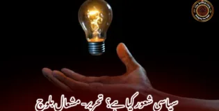 سیاسی شعور کیا ہے؟   تحریر- مشعال بلوچ