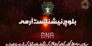 سرباز میں مواصلاتی کمپنی کے ٹاور کو نذرآتش کرنے کی ذمہ داری قبول کرتے ہے۔ بی این اے