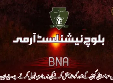 سرباز میں مواصلاتی کمپنی کے ٹاور کو نذرآتش کرنے کی ذمہ داری قبول کرتے ہے۔ بی این اے