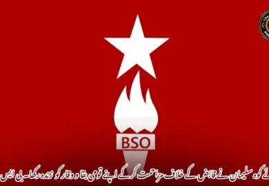 شہدائے کوہ سلیمان نے قابض کے خلاف مزاحمت کرکے اپنے قومی بقا و وقار کو زندہ رکھا۔ بی ایس او آزاد