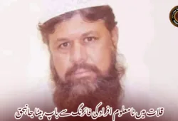 قلات میں نامعلوم افراد کی فائرنگ سے باپ بیٹا جانبحق