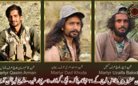 تین حملوں میں قابض فوج کے 11 اہلکار ہلاک، ایک گرفتار، 3 سرمچار شہید – بلوچ لبریشن آرمی