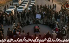 خضدار زیدی فائرنگ واقعے کی مقتولہ دم توڑ گئی، لواحقین کا گھوڑا چوک پر احتجاج،  شاہراہ بند