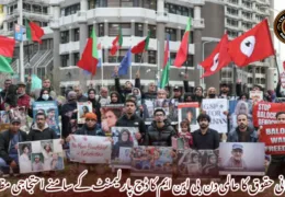 انسانی حقوق کا عالمی دن  بی این ایم کا ڈچ پارلیمنٹ کے سامنے احتجاجی مظاہرہ