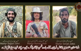 بلوچستان متعدد میں قابض فوج پر حملے، بارہ دشمن اہلکار ہلاک، تین سرمچار شہید – بی ایل اے