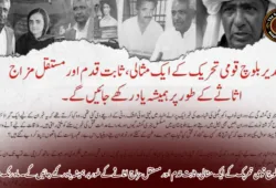 ماما قدیر بلوچ قومی تحریک کے ایک مثالی، ثابت قدم اور مستقل مزاج اثاثے کے طور پر ہمیشہ یاد رکھے جائیں گے۔ ماہ رنگ بلوچ