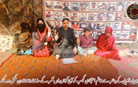وی بی ایم پی کے جانب سے قائم احتجاجی کیمپ کو آج کوئٹہ پریس کلب کے سامنے 6040 دن مکمل ہوگئے۔