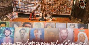 بلوچستان میں جبری گمشدگیوں کے خلاف وی بی ایم پی کا احتجاجی کیمپ 6041ویں روز  جاری