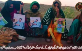 تربت خواتین سمیت جبری لاپتہ افراد کی بازیابی کے لیے سی پیک شاہراہ بلاک، احتجاج تیسرے روز میں داخل۔