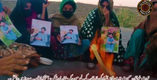 تربت خواتین سمیت جبری لاپتہ افراد کی بازیابی کے لیے سی پیک شاہراہ بلاک، احتجاج تیسرے روز میں داخل۔