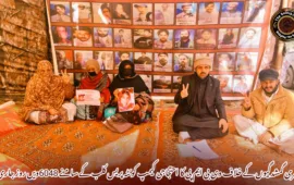 جبری گمشدگیوں کے خلاف وی بی ایم پی کا احتجاجی کیمپ کوئٹہ پریس کلب کے سامنے 6048ویں روز جاری !