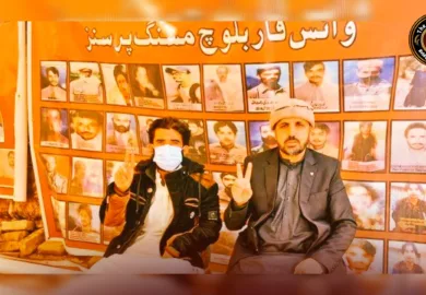 جبری گمشدگیوں کے خلاف وی بی ایم پی کا احتجاجی کیمپ، کوئٹہ پریس کلب کے سامنے 6044 دن مکمل