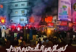 کراچی کے گل پلازہ میں آگ لگنے سے 6 افراد جاں بحق، 20 زخمی-