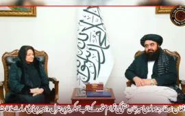 افغان وزیر خارجہ مولوی امیر خان متقی کی اقوام متحدہ کے نائب سیکریٹری جنرل روزمیری ڈی کارلو سے ملاقات