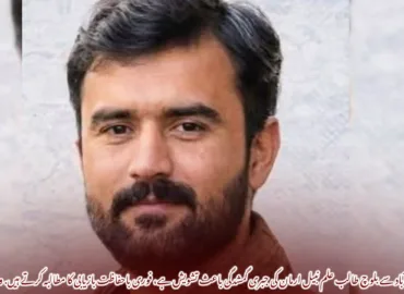 اسلام آباد سے بلوچ طالب علم نبیل ارمان کی جبری گمشدگی باعث تشویش ہے، فوری باحفاظت بازیابی کا مطالبہ کرتے ہیں. وی بی ایم پی