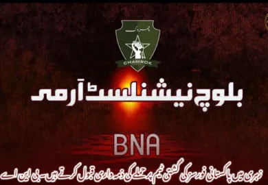 زہری میں پاکستانی فورسز کی گشتی ٹیم پر حملے کی ذمہ داری قبول کرتے ہیں۔ بی این اے