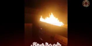 چاغی میں موبائل ٹاور نذرآتش