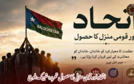 اتحاد اور قومی منزل کا حصول   تحریر: شہیک بلوچ